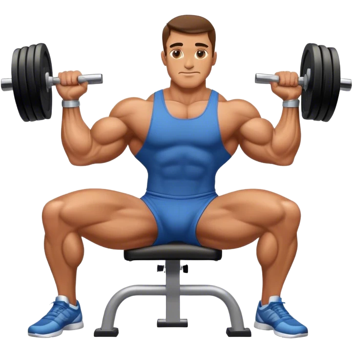 bodybuilder forearm on legs curl emoji