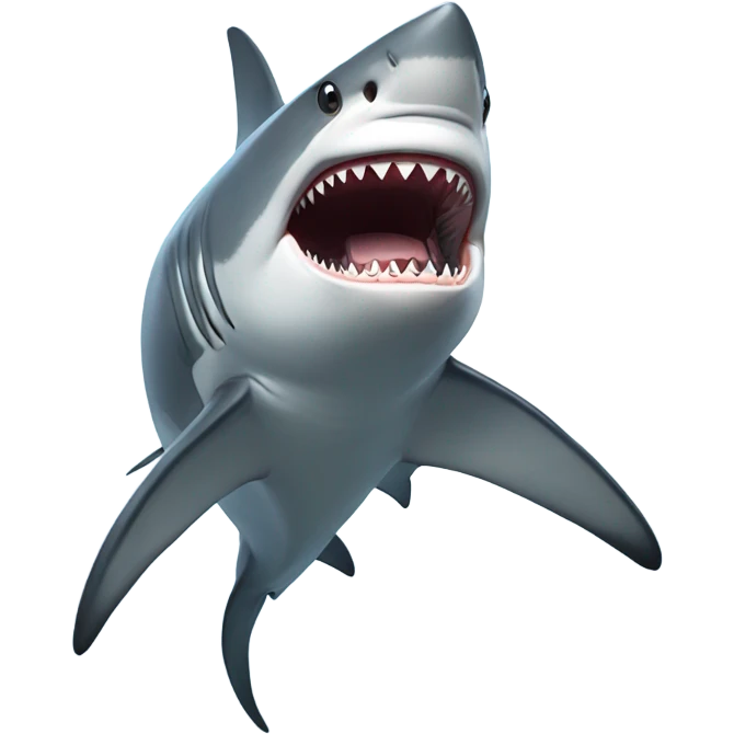 shark with keen emoji