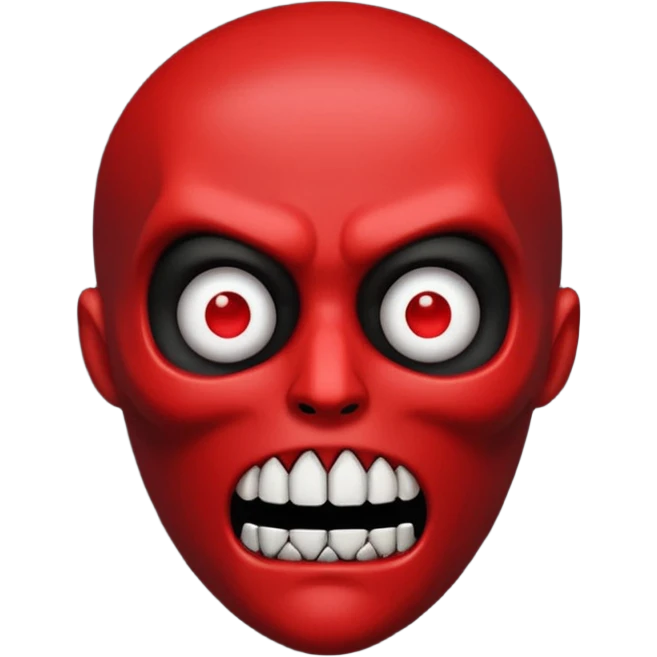 "zlý" text looking very evil emoji