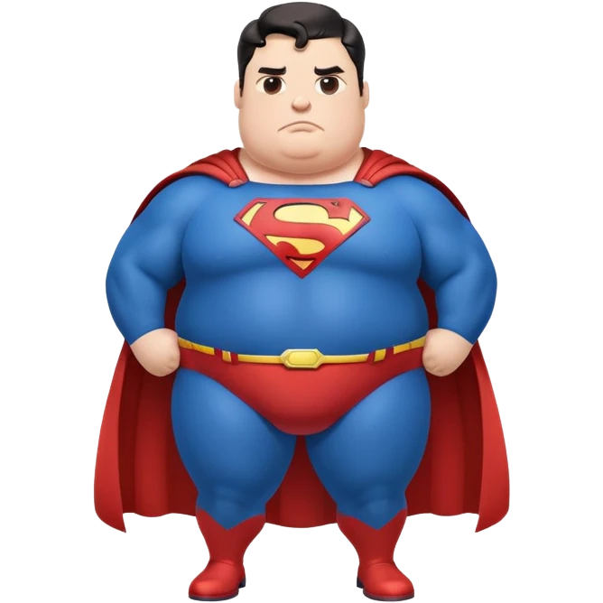 obese superman emoji