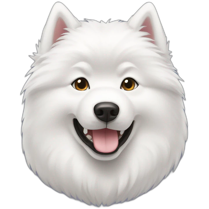 samoyed-typing emoji