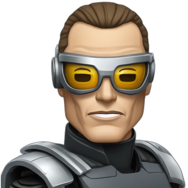 Jean Claude Vandamme as robocop emoji