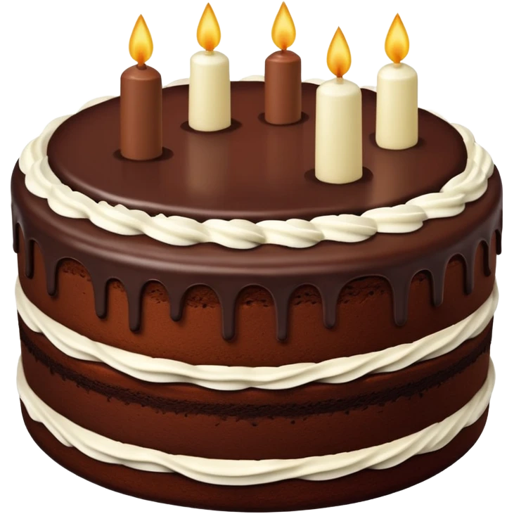 Chocolate cake emoji