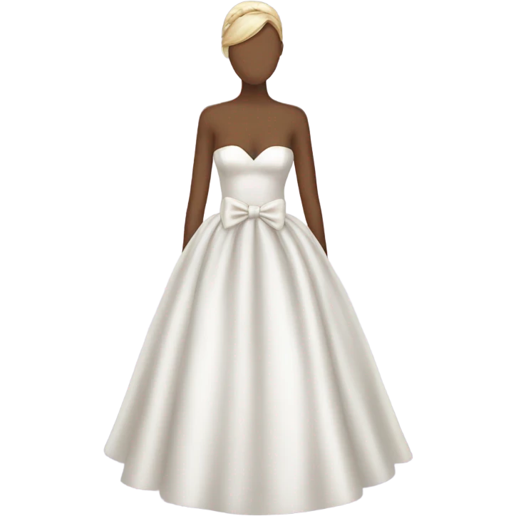 Wedding dress with bow  emoji