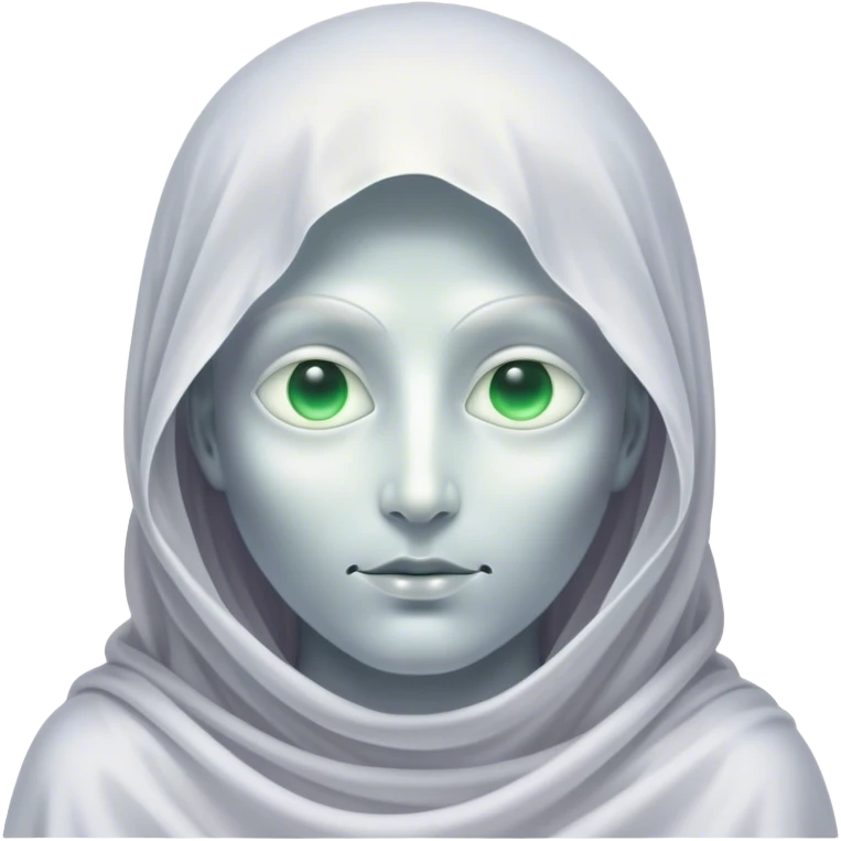 Regal and mysterious, with a flowing, sheet-like form draped in silvery-white hues, softly billowing as if caught in an unseen breeze, eye holes glowing with deep, thoughtful wisdom, simplified yet sophisticated, highly detailed, with a soft spectral radiance, high shine, exuding quiet authority, with a glowing outline that captures the essence of an ancient, noble spirit drifting through time! emoji