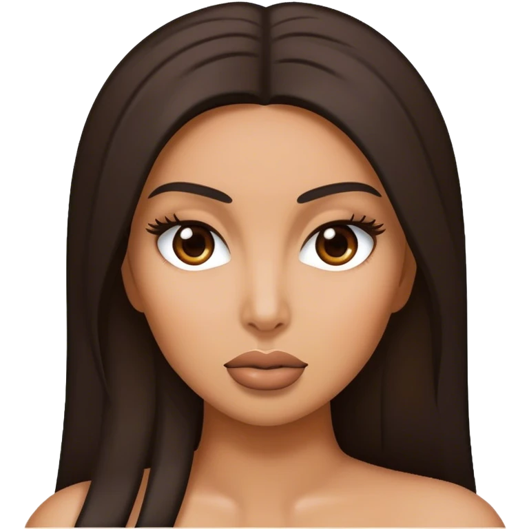 A emoji looks like Kim Kadarshian  emoji