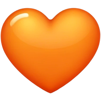 Orenge heart  emoji