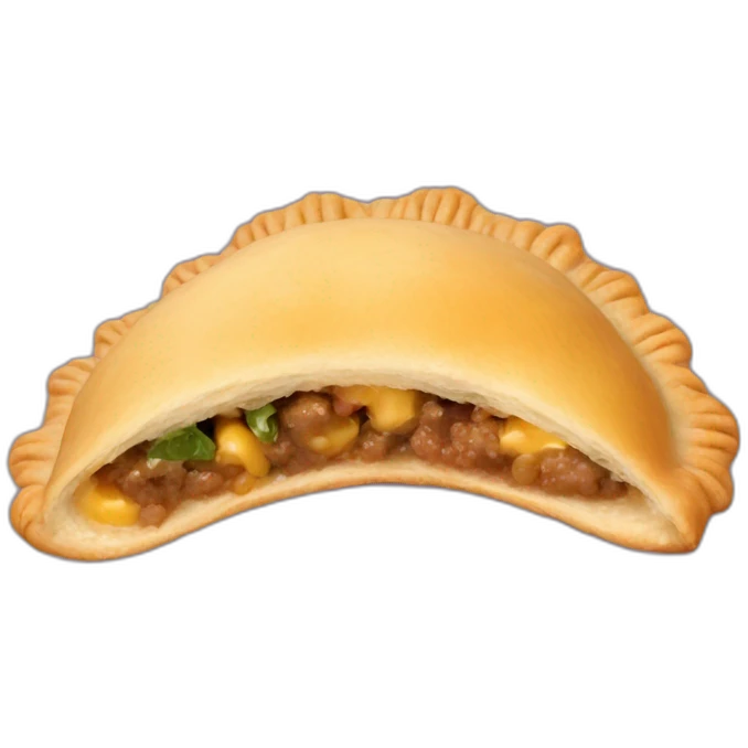 Empanada con ojos manos y pies  emoji