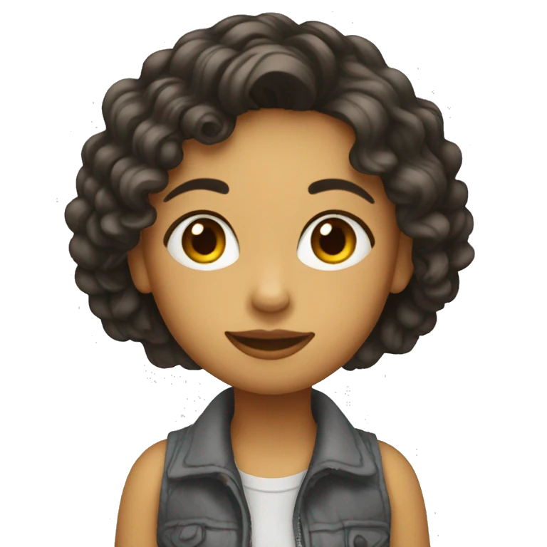 Un fille qui dessine emoji