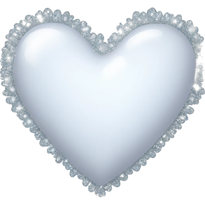 sparkling white heart emoji