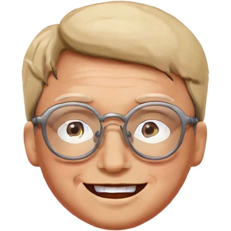 Happy face with glasses emoji