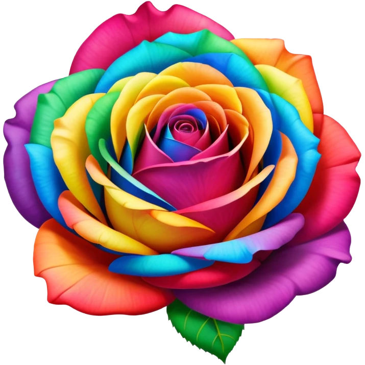 Rainbow Rose emoji