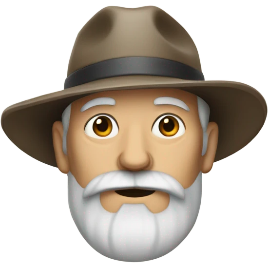 Old man with beard and hat emoji