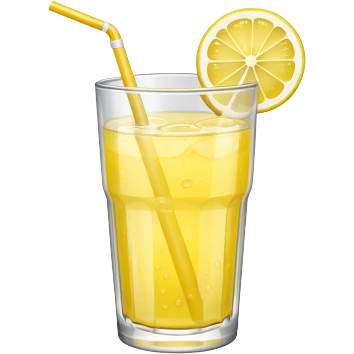 basic lemonade in tumbler emoji