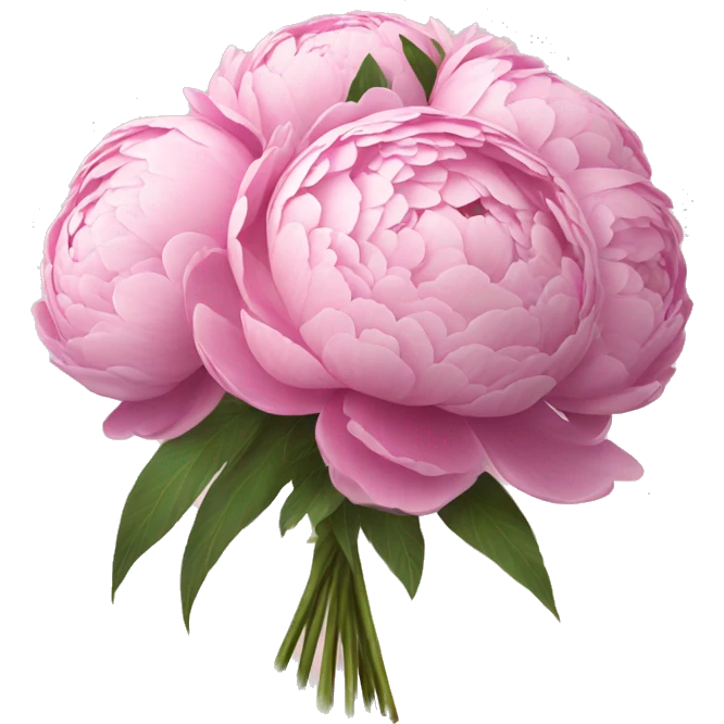 Peony wedding bouquet emoji