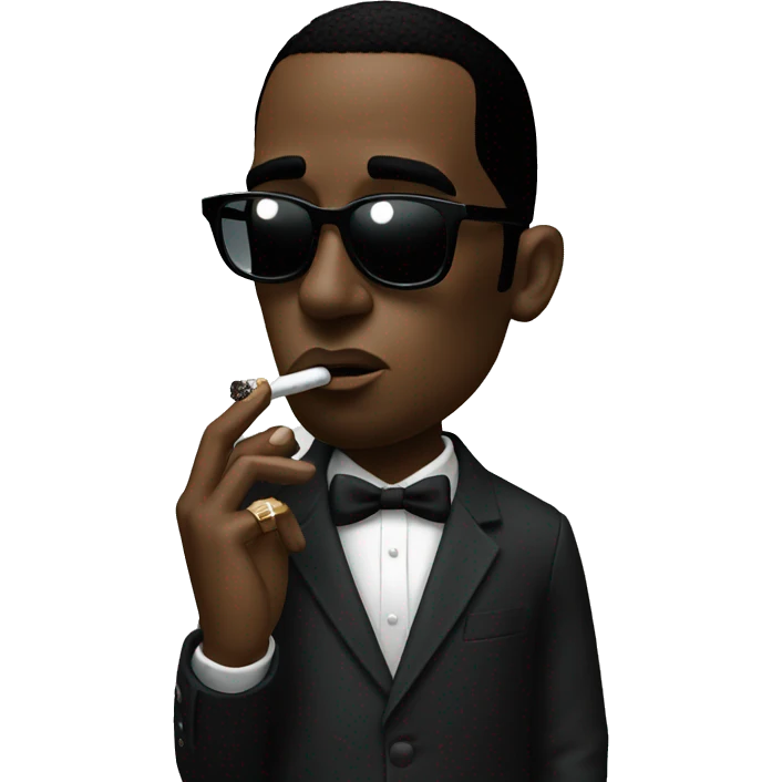 P Diddy smoking a cigarette  emoji