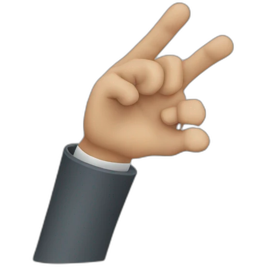 Hand wave emoji