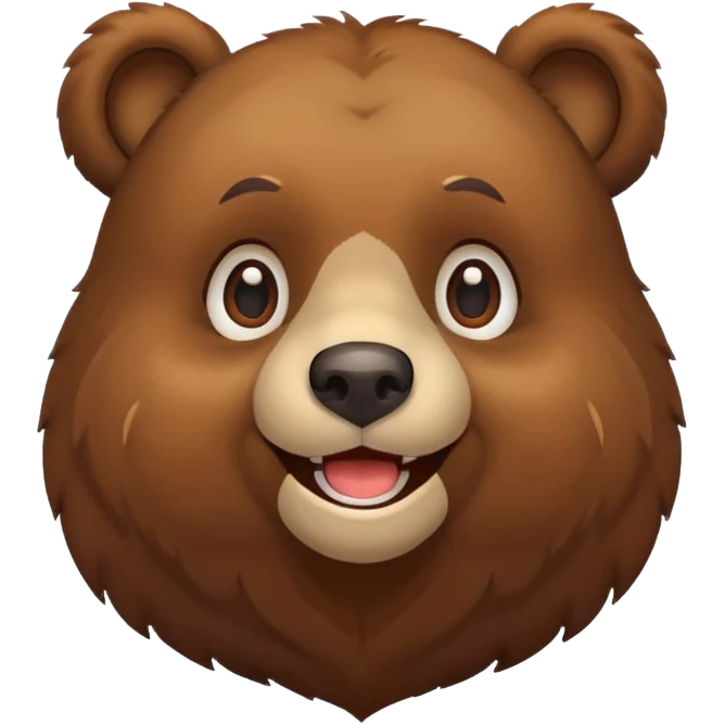 Bear smiling emoji