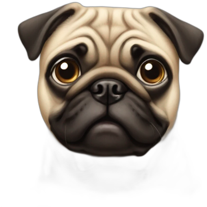 pug dog face emoji