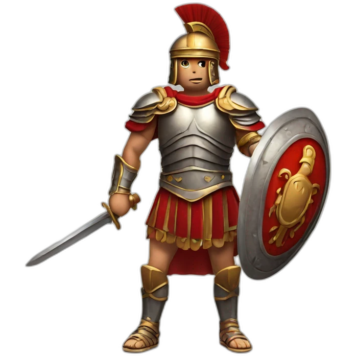 roman warrior with sword emoji