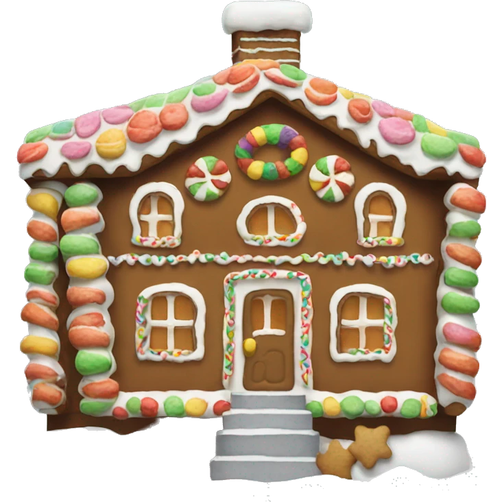 gingerbread house emoji