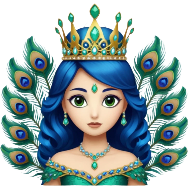 Peacock Princess emoji