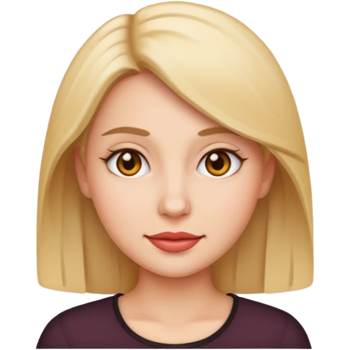 Tête jolie femme emoji emoji