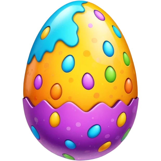 Colorful Easter Egg emoji