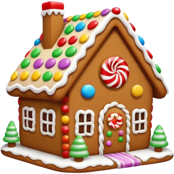 gingerbread house emoji