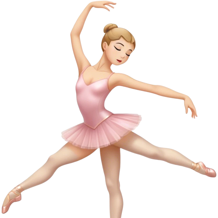 Ballerina hitting the dab emoji