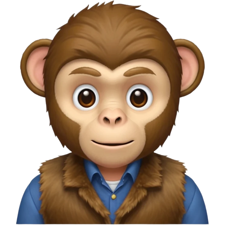 A uncle who is a monkey  emoji