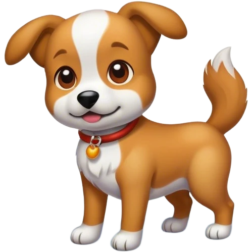 Dog snow emoji