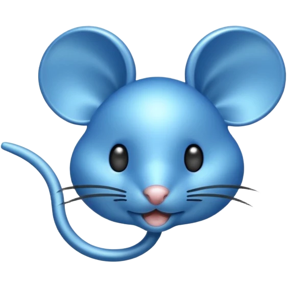 Blue mouse cursor emoji