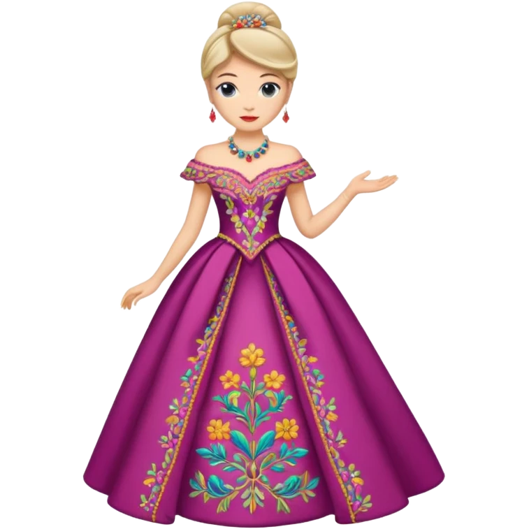 Character in Fairy Tale Beauty and Beast: Wardrobe Lady emoji