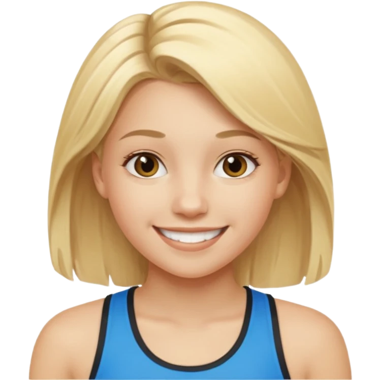 Jeune fille de 16 ans sportive et blonde et belle  emoji