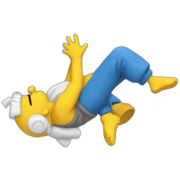 homer falling emoji