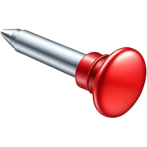 red pushpin emoji