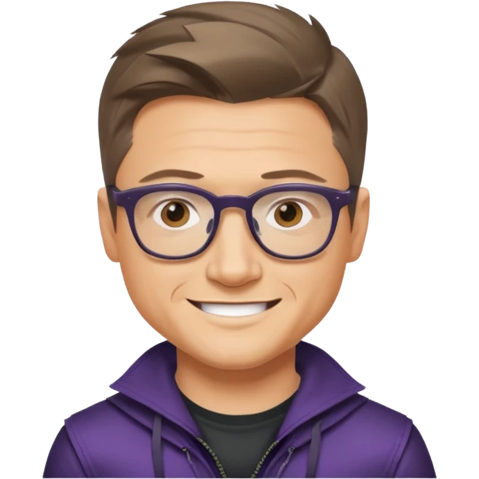 Jeremy Lee Renner Hawkeye with GLasses
 emoji