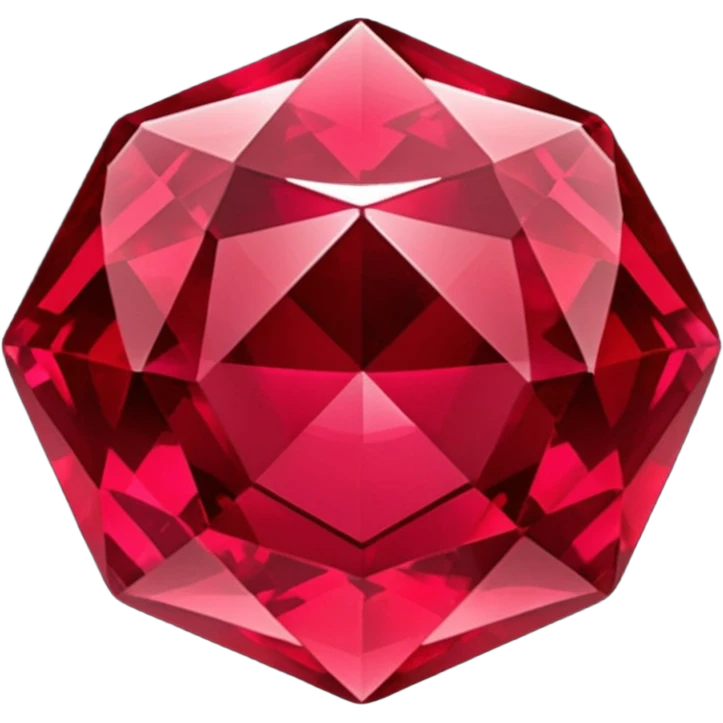 Dark deep red ruby emoji