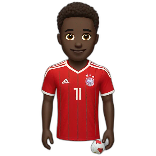 ALPHONSO DAVIES Bayern Munich jersey emoji