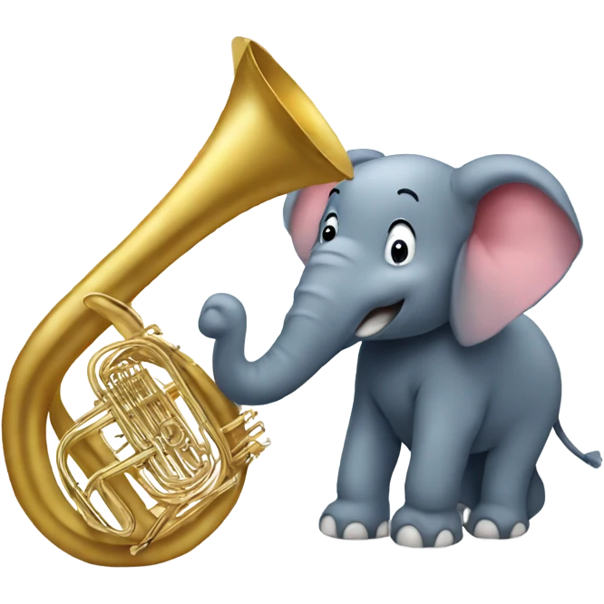 Elefant with Tuba emoji