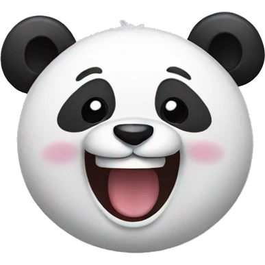 panda laughing  emoji