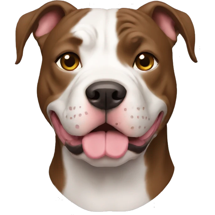 pitbull dog simple emoji