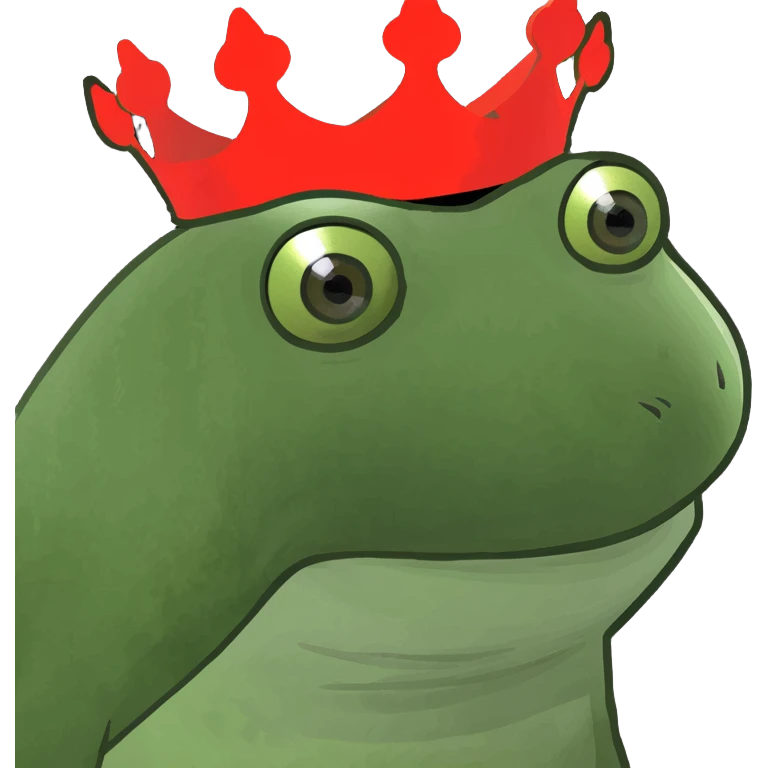A red crown emoji