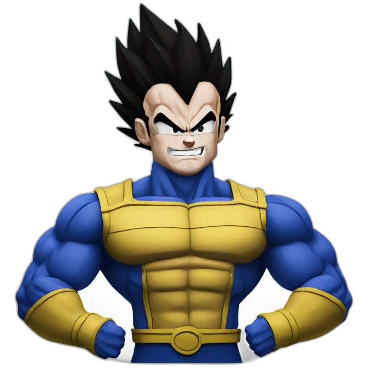 Vegeta with big muscles emoji