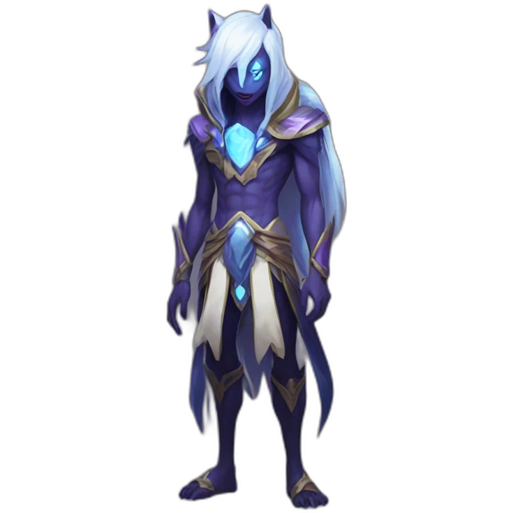 Kindred from League of Legends full body emoji