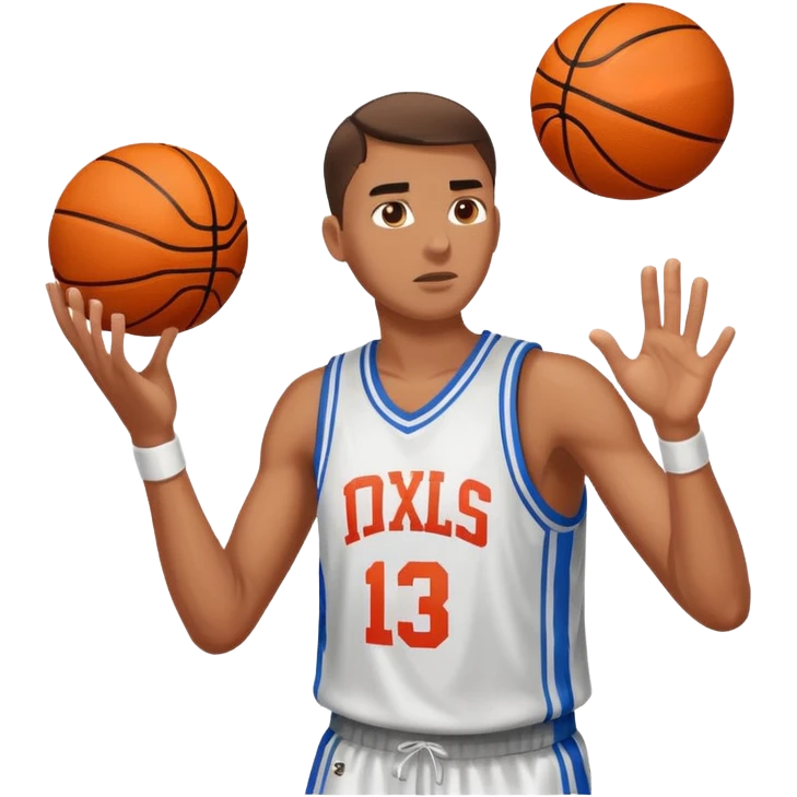 Shoot your shot (basketball player) emoji