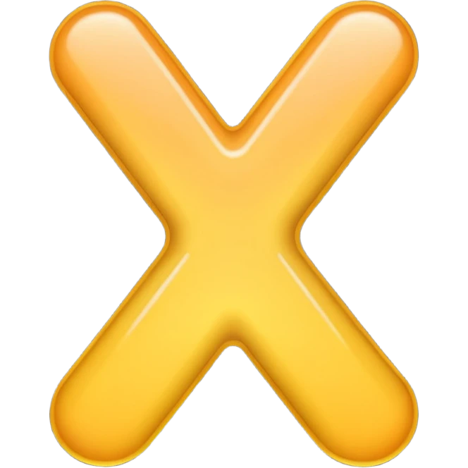 emoji-style glossy size icon with bold rounded letters “XS”, smooth gradients, soft highlights, minimal shading, clean shiny 3D look, no background, high-quality emoji aesthetic emoji