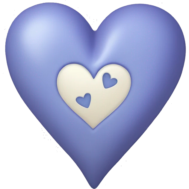 Periwinkle heart  emoji
