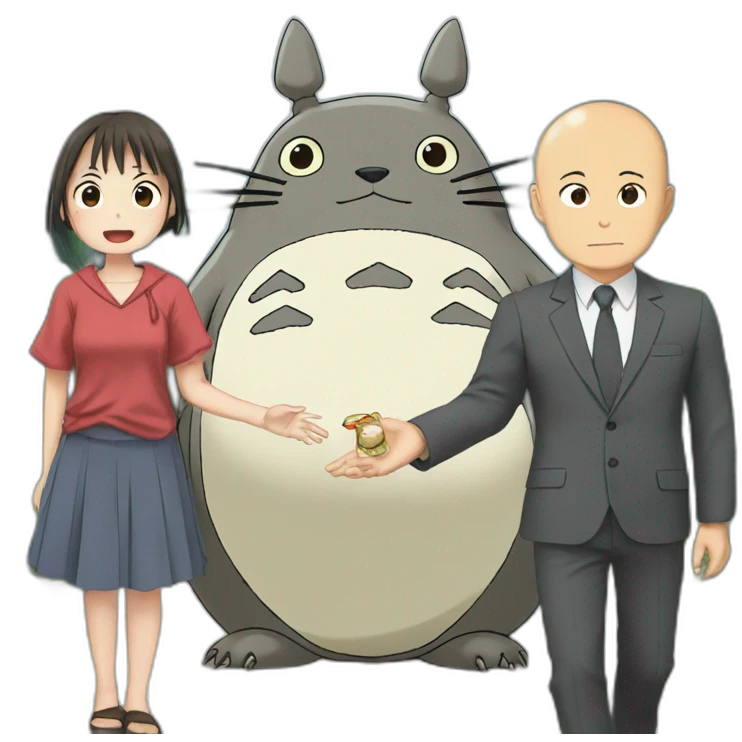 totoro withs saitama  emoji